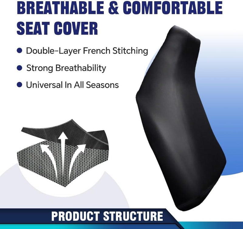 PIT66 Seat Cover, Compatible with 1997-2004 Honda Foreman 400-450 Black - Image 4